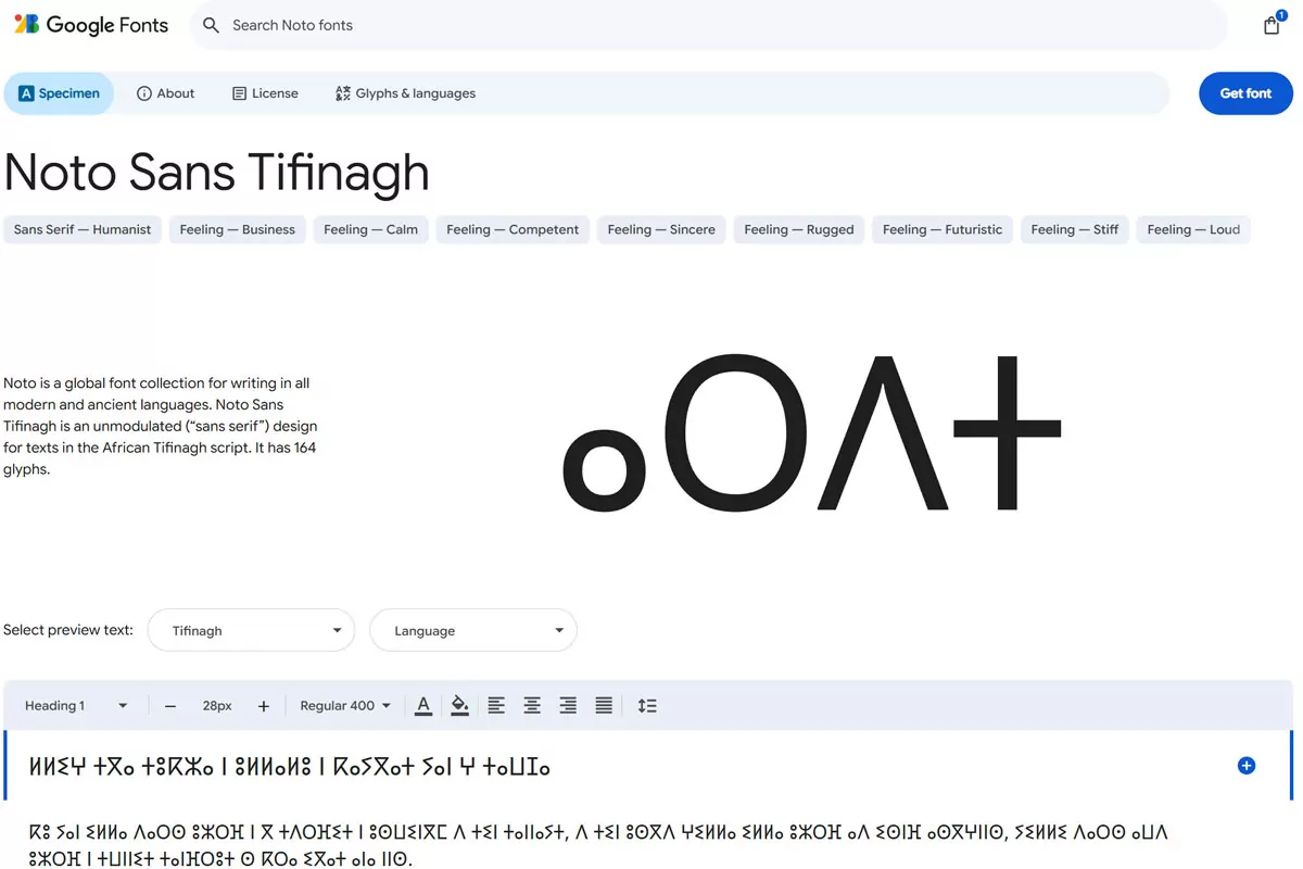 Noto Sans Tifinagh